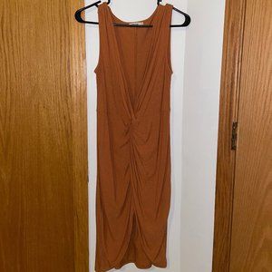 Ribbed Knot Tie Dress